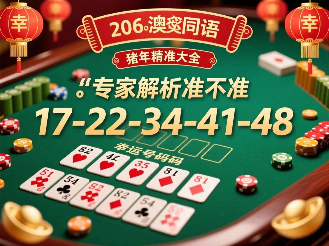 2026新澳歇后语大全 猪年精准分析 17-22-34-41-48 专家解析准不准